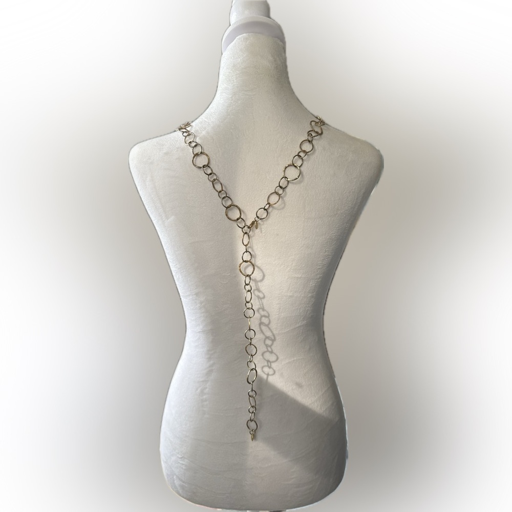 🟡 Cookie Lee 20” Gold Tone Link Necklace - Picture 8 of 11